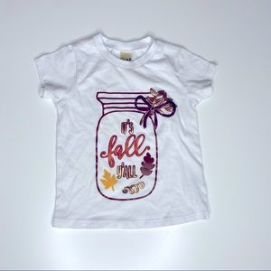 KAVIO! Fall Graphic Print Tee White Infant 12M